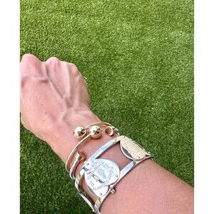 Rare and Retired Tiffany & Co Love Hinged Bangle Bracelet, Medium